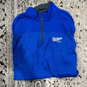 Dodgers baseball quarter zip